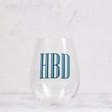 Happy Birthday Wine Glass