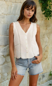 Z Supply Tomi Embroidered Tank