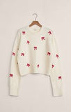 Z Supply Tie The Ribbon Sweater Warm  White