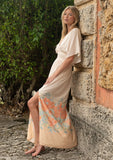 Floral V-Neck Smocked Waist Maxi Dress