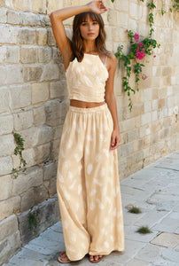 Sea Breeze leaf print pant