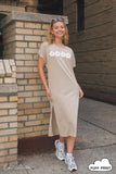 Hibiscus Row Mineral Washed Graphic Dress