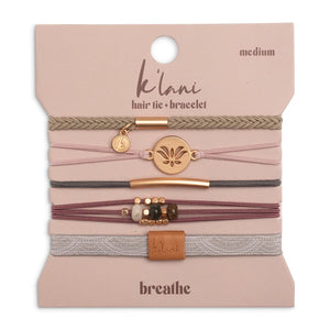 "Breathe" Hair Tie + Bracelet