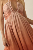 Olivia Ombre Halter Maxi Dress