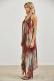 Amber Dusk Watercolor Dress