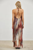 Amber Dusk Watercolor Dress