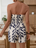 Palm Strapless Romper