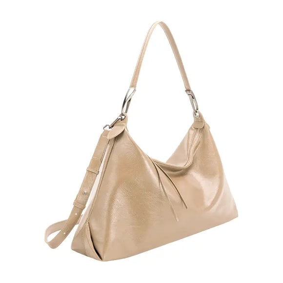 Charlie Beige Recycled Vegan Shoulder Bag