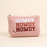 Howdy Howdy Howdy Teddy Zipper Pouch