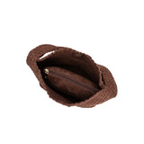 Johanna Tobacco Suede Recycled Vegan Shoulder Bag