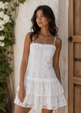 Floral eyelet dress