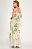 Layla Sage and Cream Floral Maxi