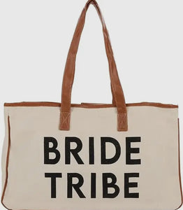 "Bride Tribe" Canvas Tote