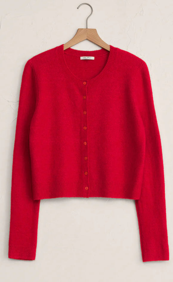 Z Supply Medina Cardigan Festive Red