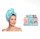 Lemon Lavender Mane Squeeze Reversible Satin Hair Towel