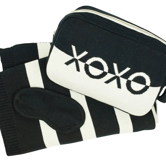 XOXO Travel Blanket & Eye Mask Set