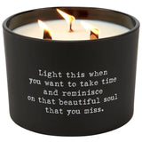 Bereavement Poetry Candle