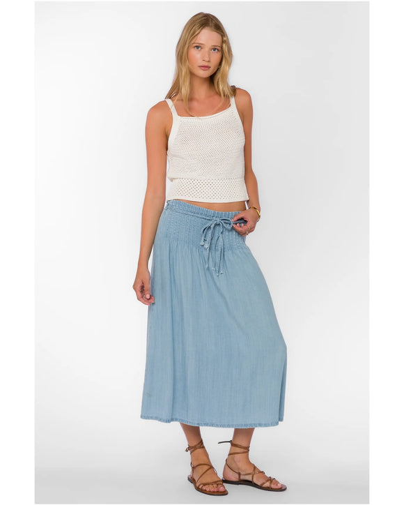 Francesca Pull on Midi Skirt