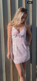 Lovely Pond V-Neck Mini Dress