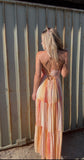 Coral Strovia Maxi Dress