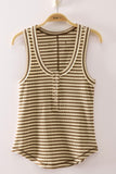 Stripe Button Down Tank