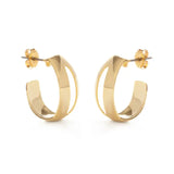 Vintage Style Cut-Out Hoop Earrings