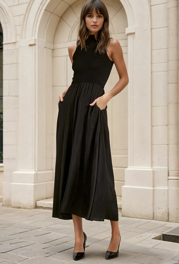 Lennon Black Maxi Dress