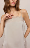 Z Supply Roselle Lace Cami Frosted Pearl