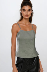 Olive Strappy Tank