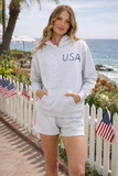 Icy Heather Embroidered Shorts