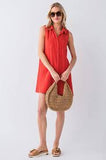 Z Supply New Light Mini Dress Cabana Red