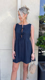 Baily Linen Pintucked Dress