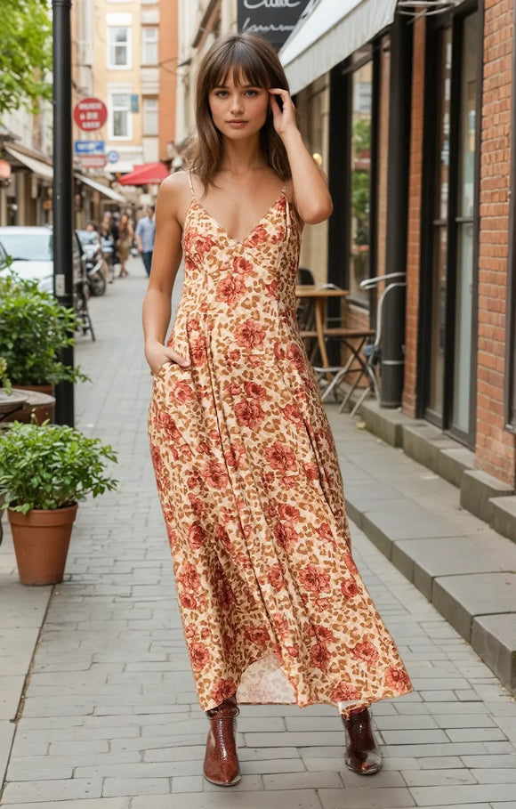 Bridgette Open Back Maxi Dress