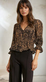 Giana Gold Wisteria Top