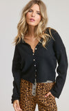 Black Cardigan w/ Buttons