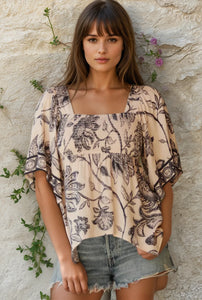 Kyra Smocked Top