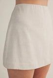Andrea A- Line Mini Skort Off White