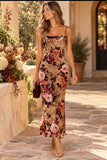 Floral Velvet Burnout Midi Dress
