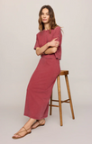 Z Supply Gail Midi Skirt Ruby