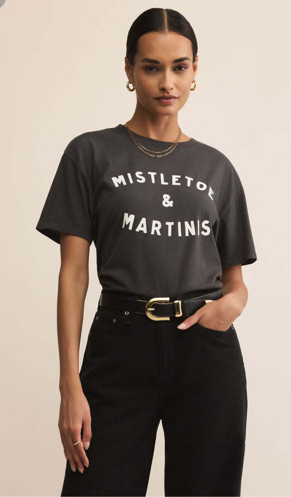 Z Supply Mistletoe Boyfriend Tee