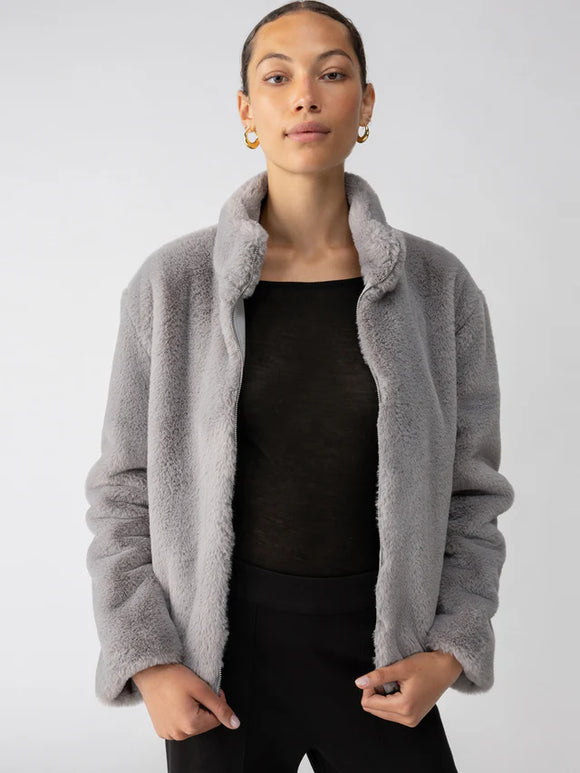 Lux Fur Silver Fox Coat