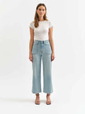 Daze Valley Girl Wide Leg Ankle Jeans in romcom