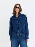Daze Phantom Funnel Neck Jacket in Rush