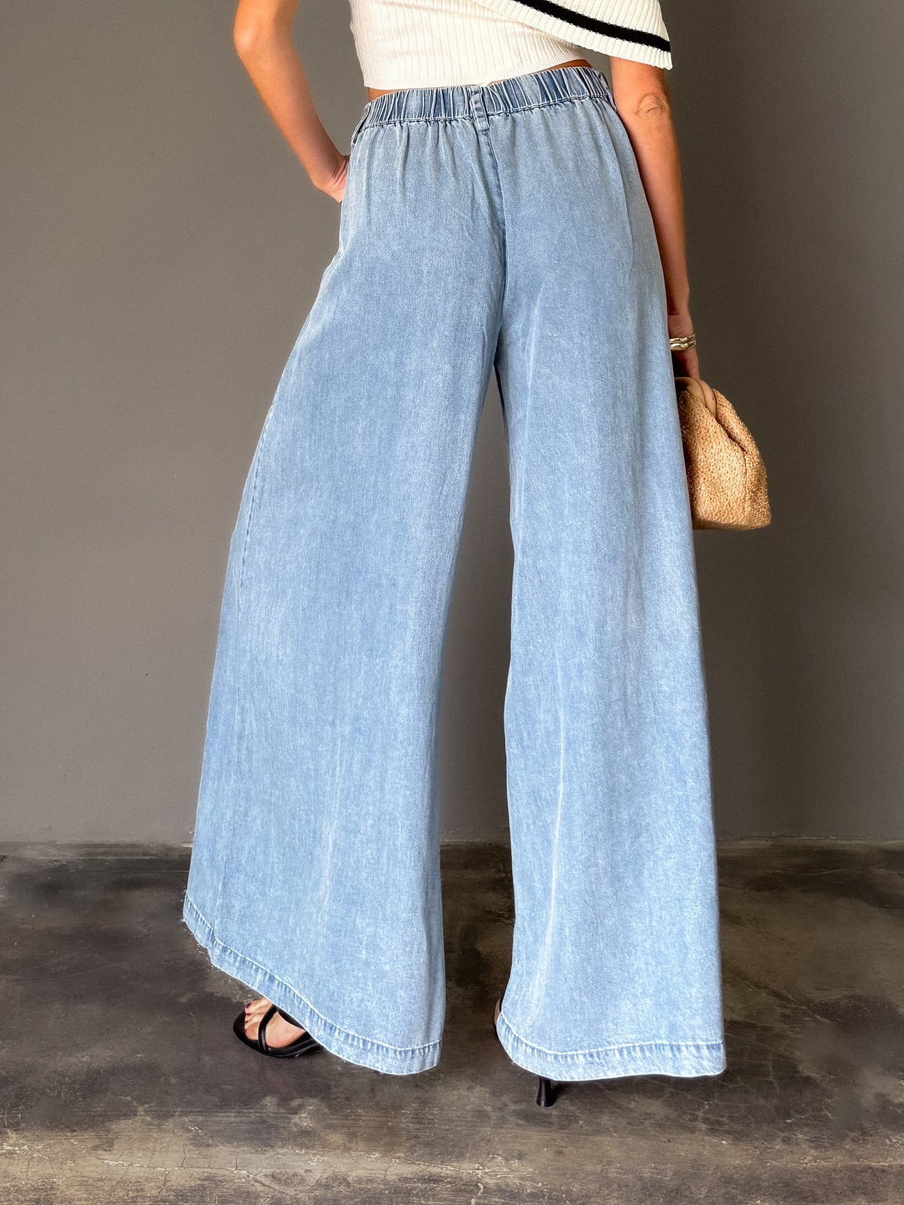 Bestseller! Tencel Wide Leg Pants – The Denim Bar