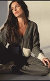 Skyler Grey White Cardigan