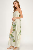 Layla Sage and Cream Floral Maxi