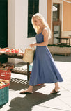 Z Supply Leonora Indigo Midi Dress