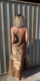 Big Floral Print Maxi Dress