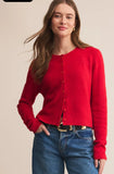 Z Supply Medina Cardigan Festive Red