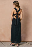 Belin Black Halter Maxi Dress